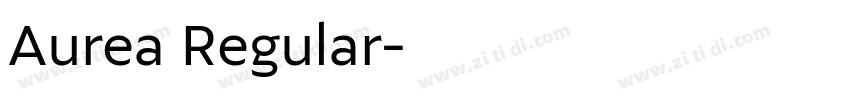 Aurea Regular字体转换